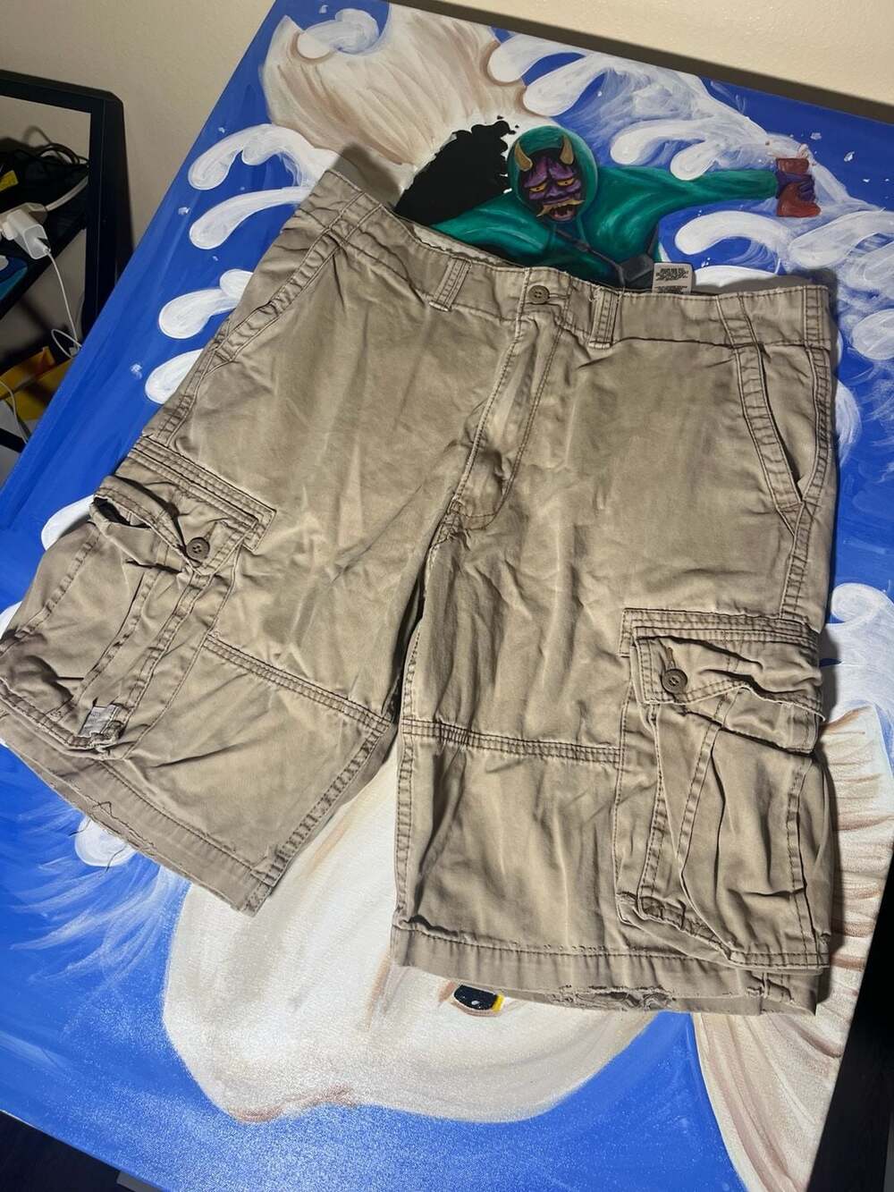 Signature by Levi Strauss & Co. Men's Cargo Shorts Khaki Size 38
